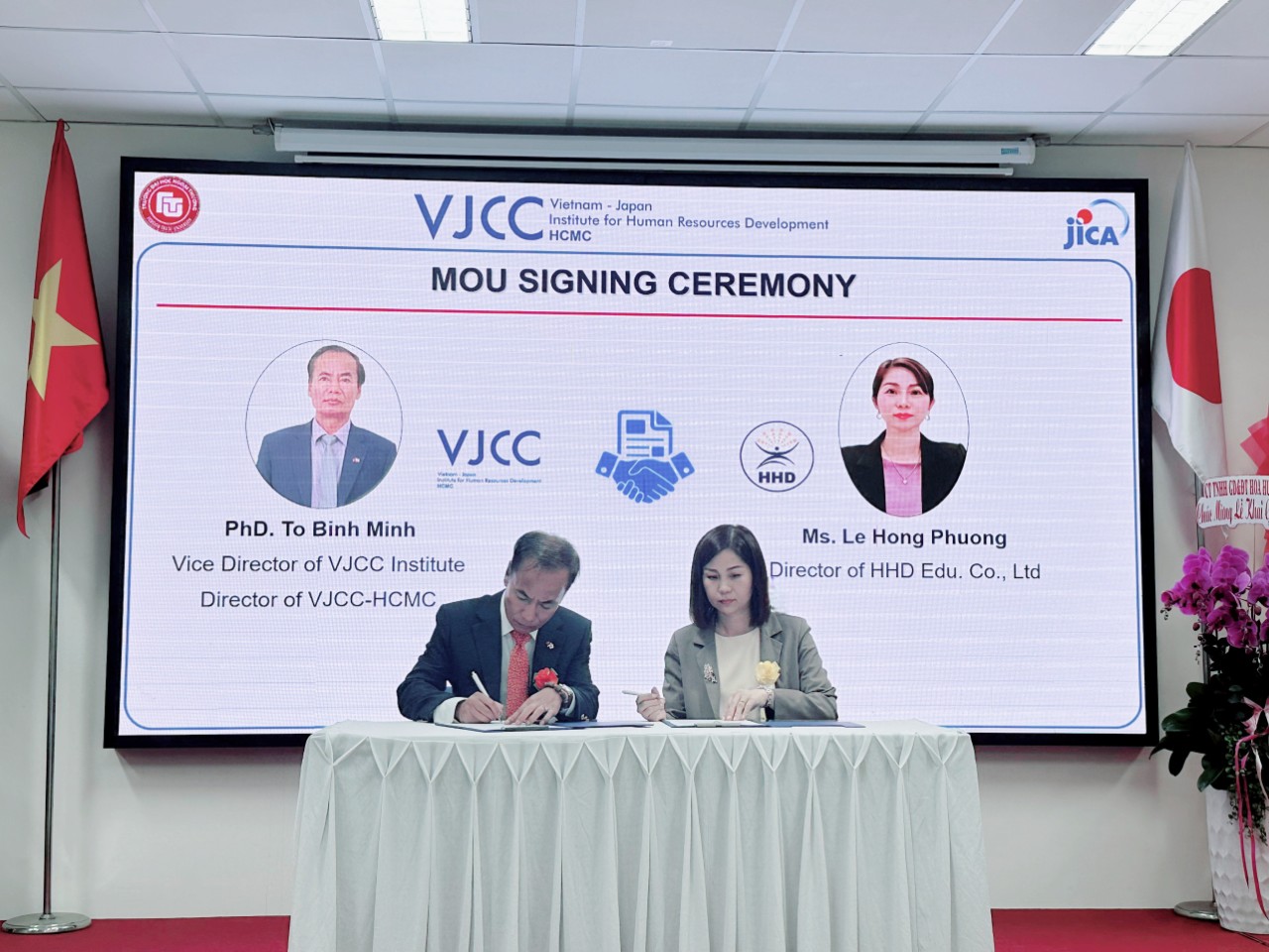 Lễ Ký Kết Hợp Tác Giữa HHD Và VJCC Về Đào Tạo - Phát Triển Nguồn Nhân Lực Chất Lượng Cao