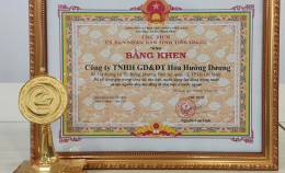 Công Ty Hoa Hướng Dương Nhận Bằng Khen Của UBND Tỉnh Tiền Giang